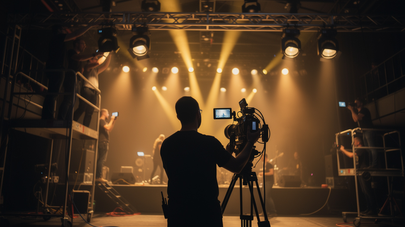 Behind the scenes of a live show production
